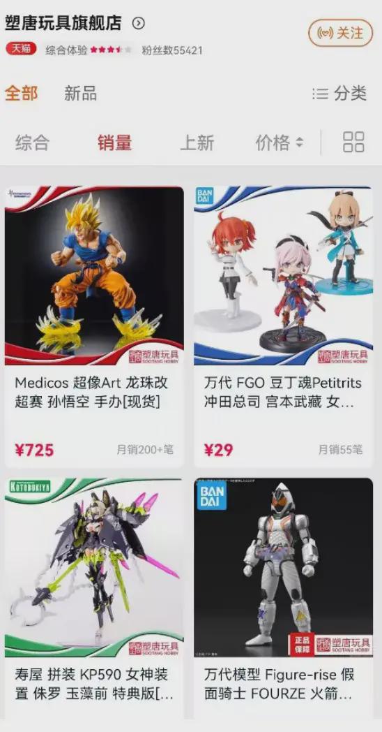 11月潮玩暢銷榜 動(dòng)漫與游藝用品市場(chǎng)新秀崛起，盤點(diǎn)背后的創(chuàng)業(yè)公司